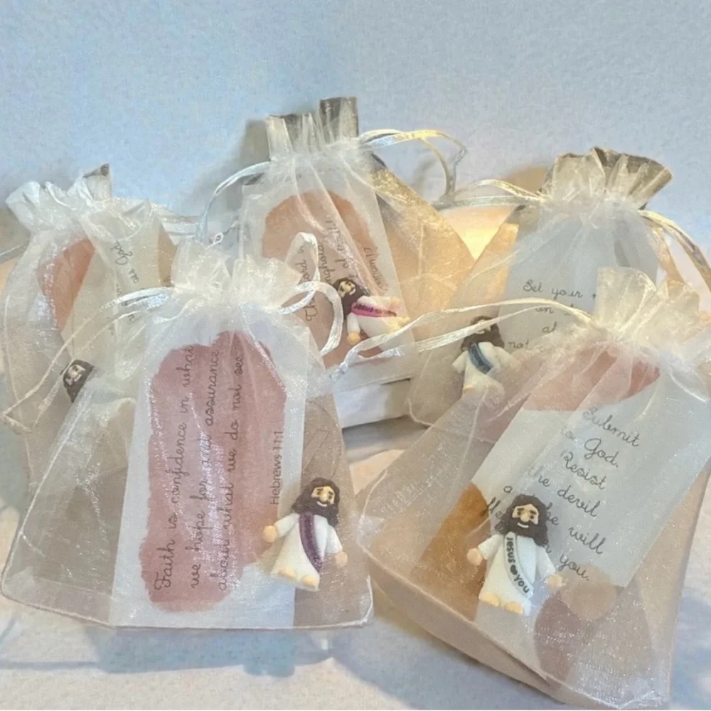Christian Encouragement Gift Set (5 Bags) | Mini Jesus Figurines